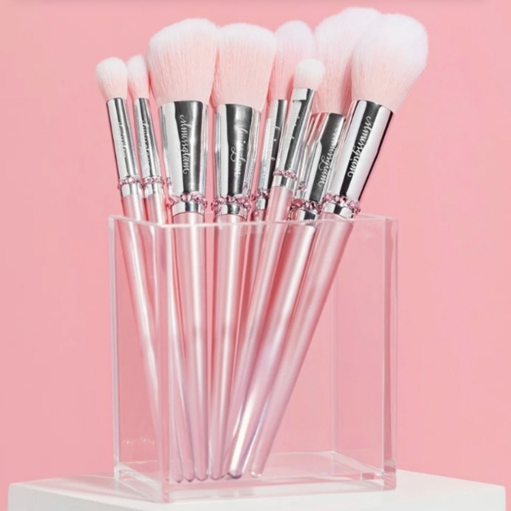 SLMISSGLAM BEAUTY Pink Ombre Brush Set (8)
